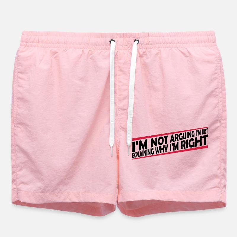 I m not arguing - Badeshorts - Pink