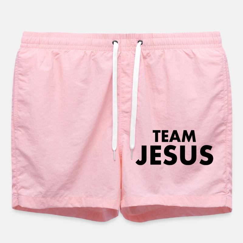 Team jesus - Short de bain - rose