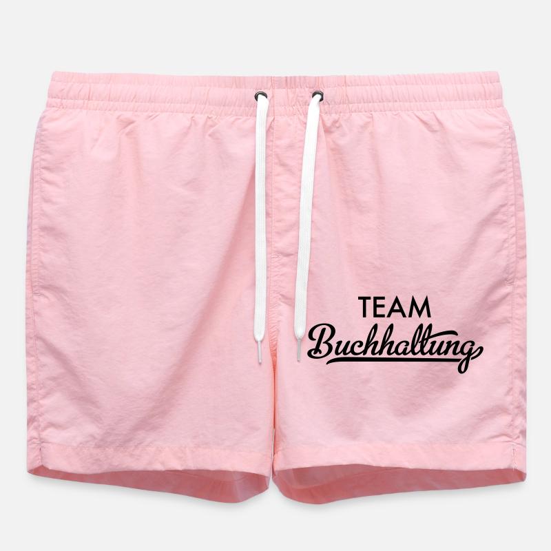 Accounting Team - Swim Trunks - pink