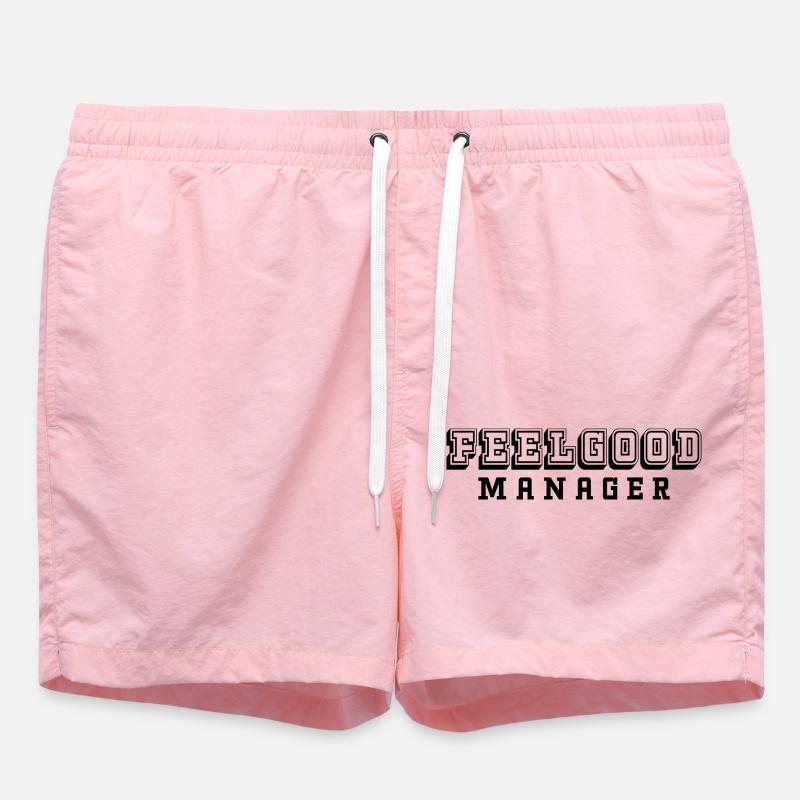 Feelgood Manager Tshirt blanc - Short de bain - rose
