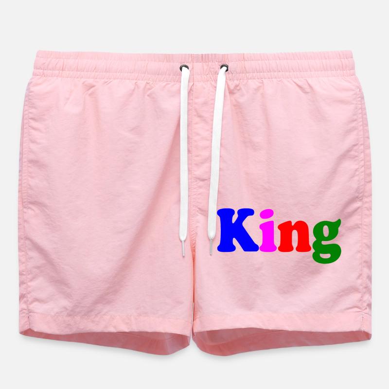 King - Short de bain - rose