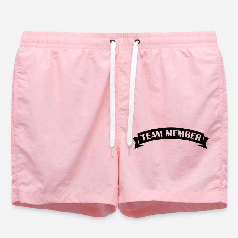 Team Member - Swim Trunks - pink