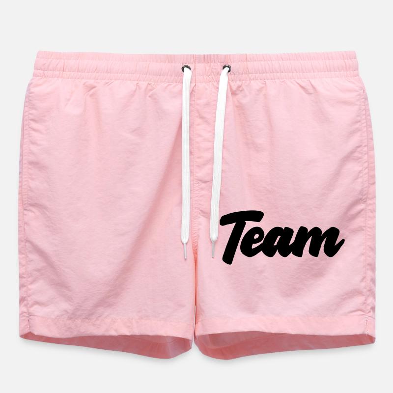 team - Swim Trunks - pink