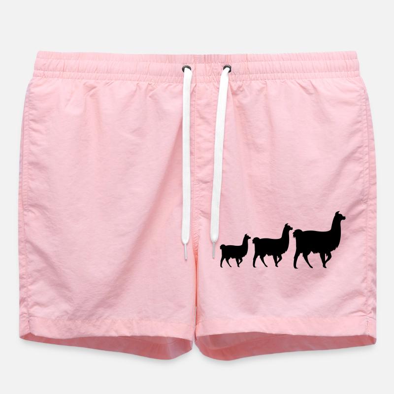 Famille Lama - Short de bain - rose