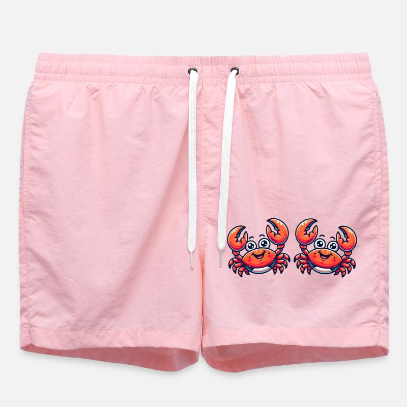 crab comic 2 - Swim Trunks - pink