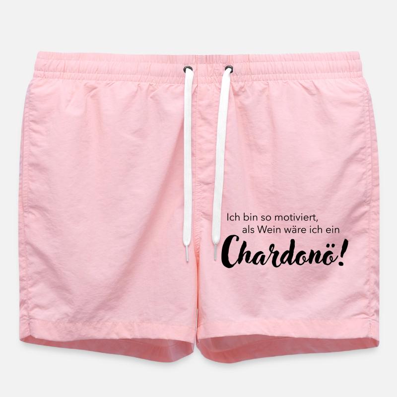 Ich bin ein Chardonö - Badeshorts - Pink