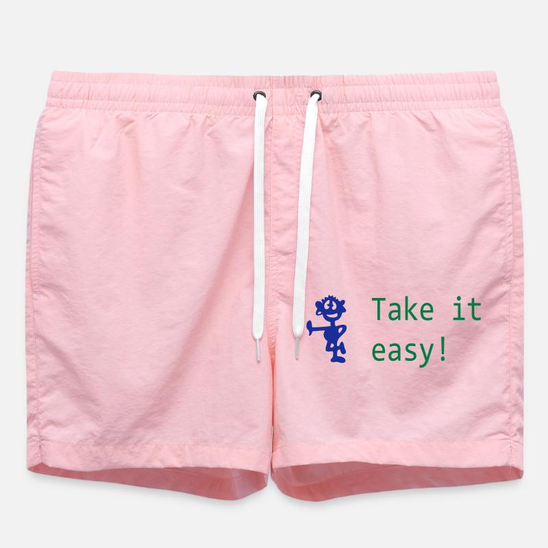 funny - Swim Trunks - pink