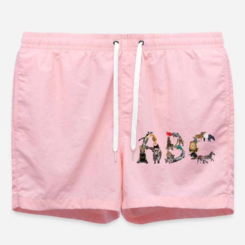 Tier ABC - Badeshorts - Pink