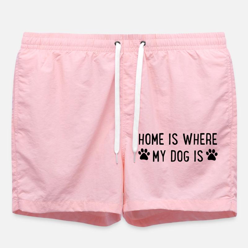 Chien - Short de bain - rose