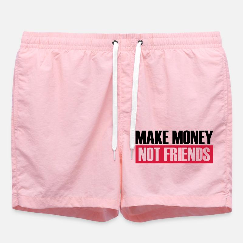 Make Money Logo - Badeshorts - Pink