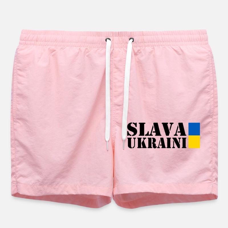 Slava ukraini - Swim Trunks - pink