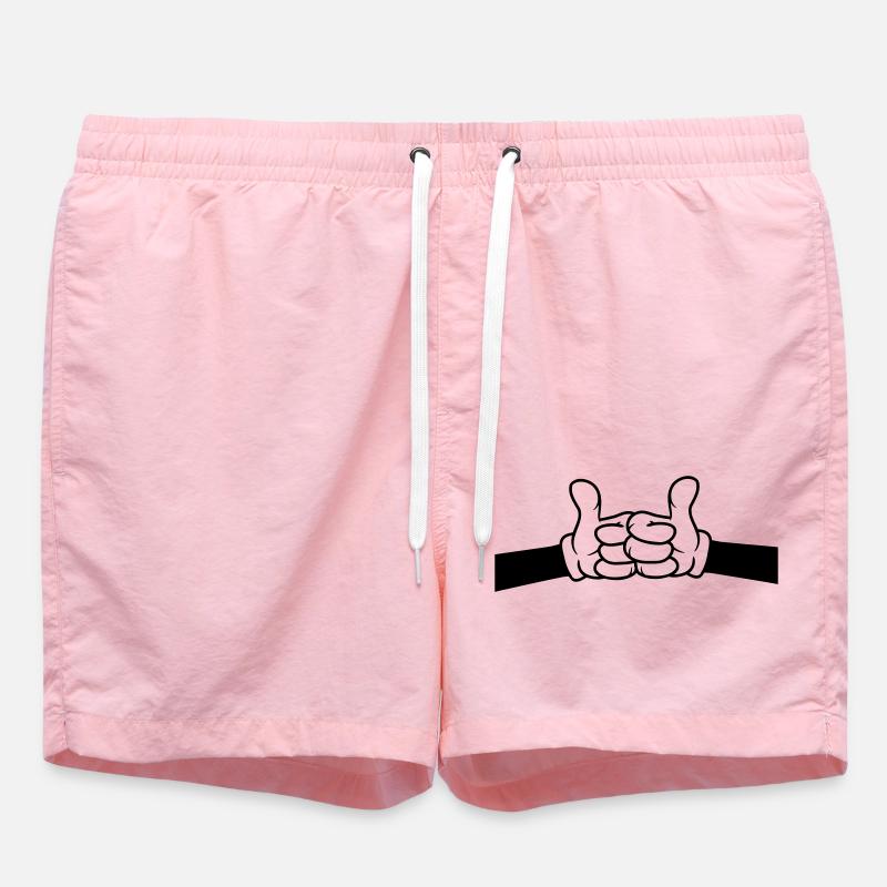 Brofist pouce levé bande dessinée - Short de bain - rose
