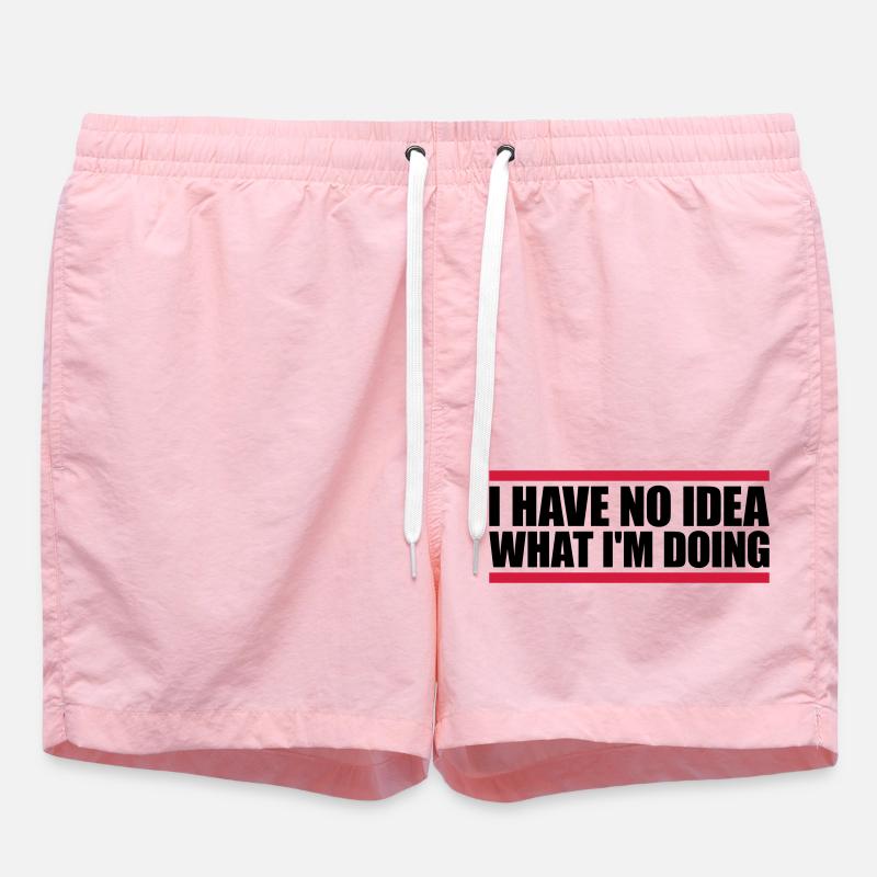I Have No Idea - Badeshorts - Pink