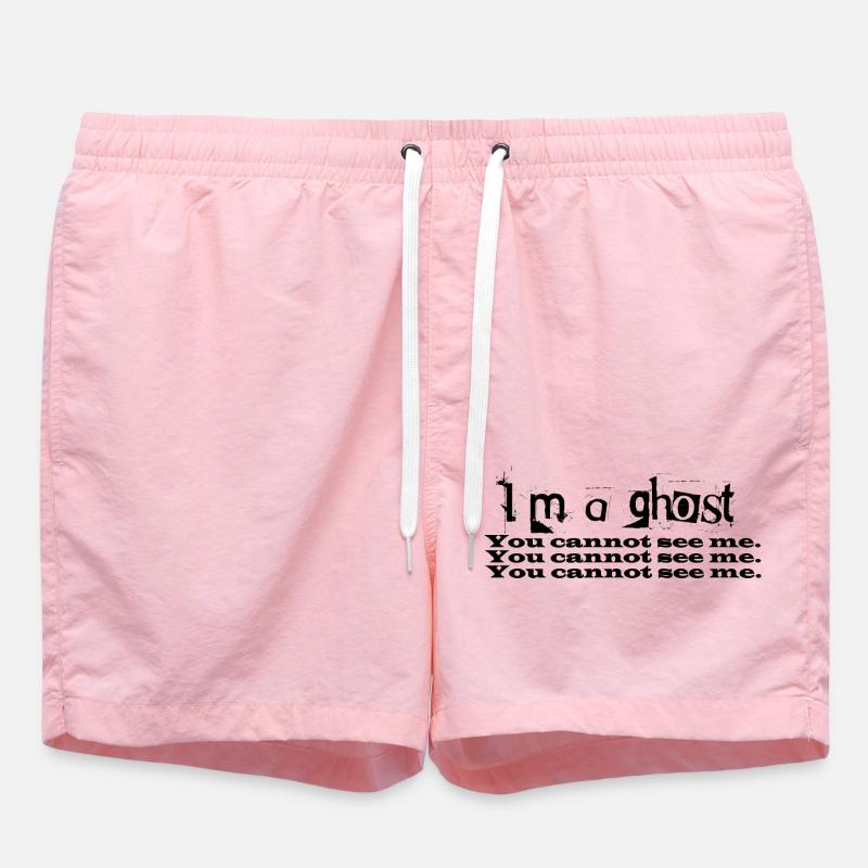 I m a ghost - Badeshorts - Pink