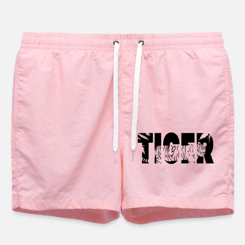 Tiger Typo - Short de bain - rose