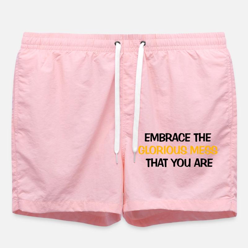 Glorious Mess - Swim Trunks - pink