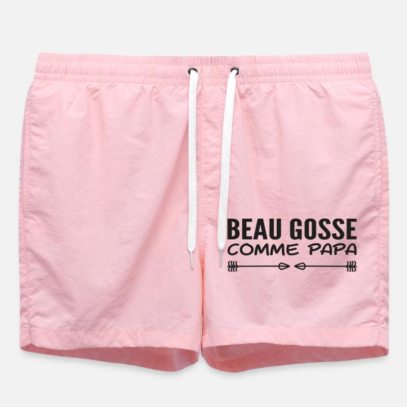 Handsome like dad - Swim Trunks - pink