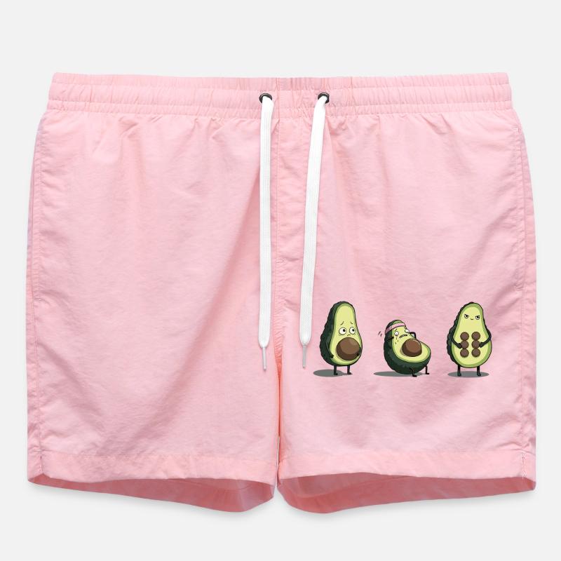 Evolution des Avocado-Körpers - Badeshorts - Pink