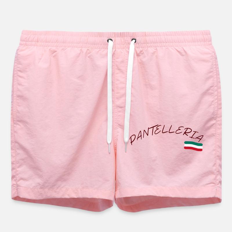 Drapeau italien Pantelleria - Short de bain - rose