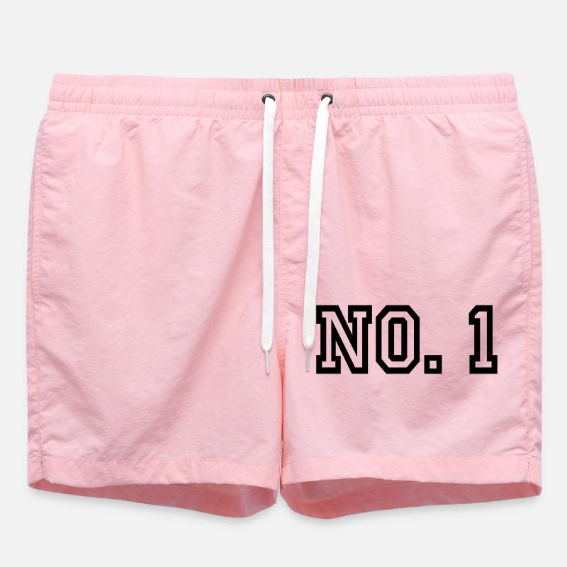 no. 1 - Short de bain - rose