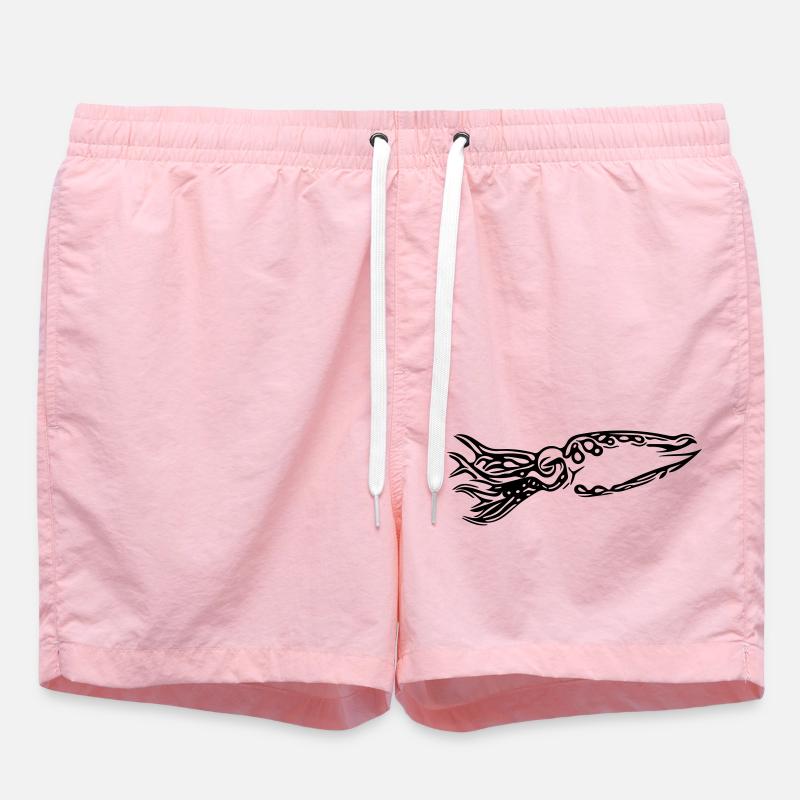 Octopus - Swim Trunks - pink