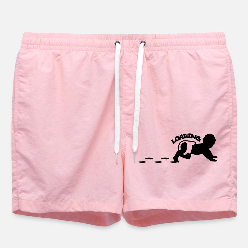 Baby Is Loading Logo Design - Short de bain - rose