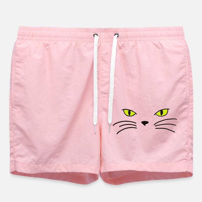 Chat - Short de bain - rose