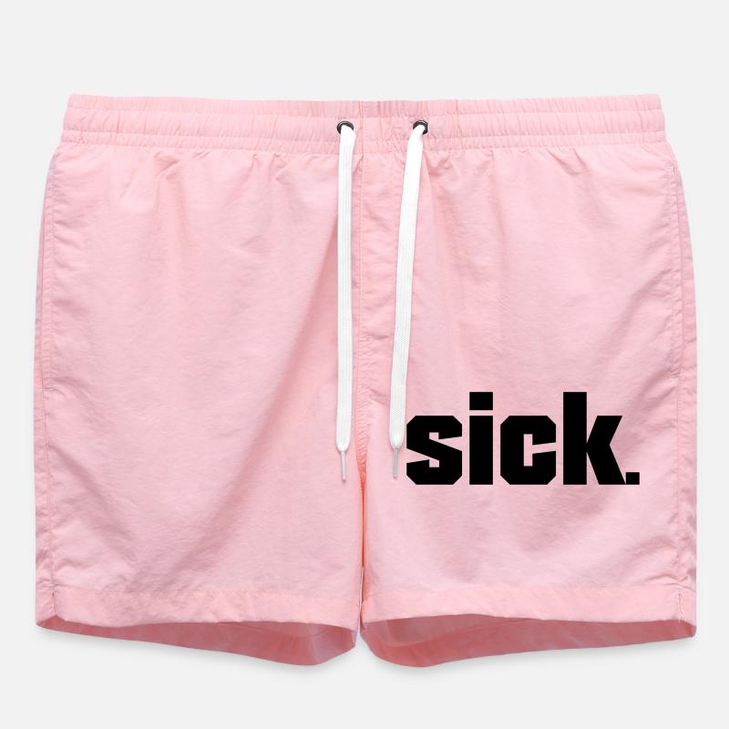 Sick Design - facile - Short de bain - rose