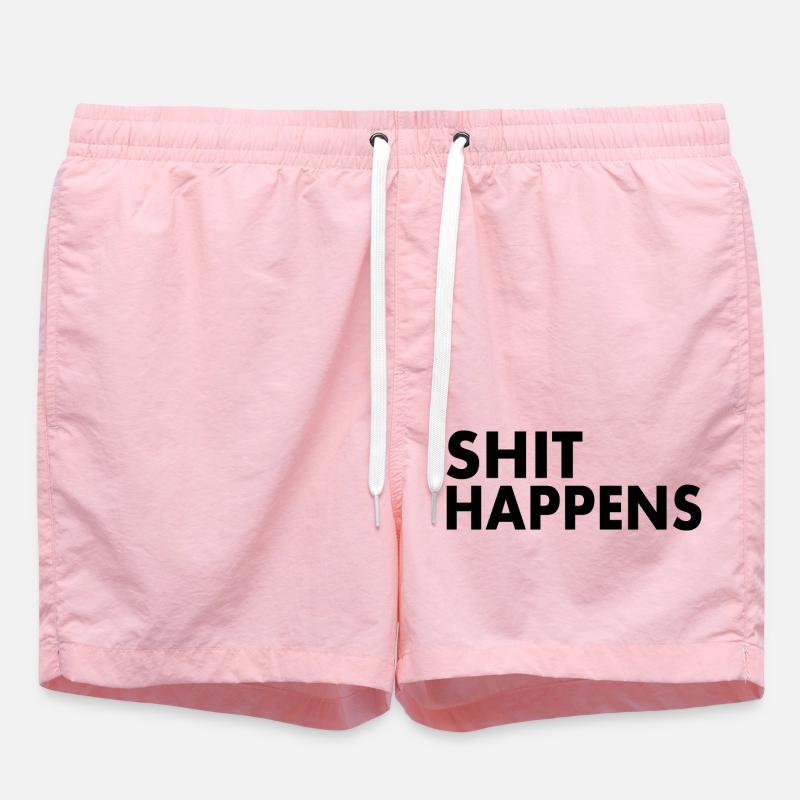 Shit happens - Short de bain - rose