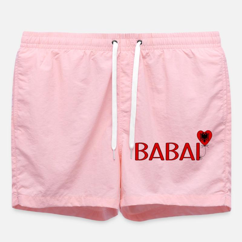 Babai Albanie Flag Ballon - Short de bain - rose