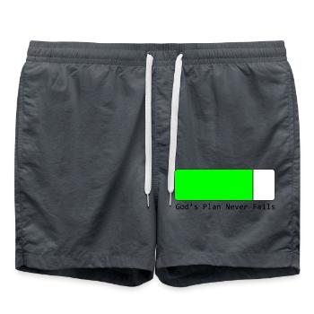 God's Plans Never Fail - Swim Trunks -  - Front