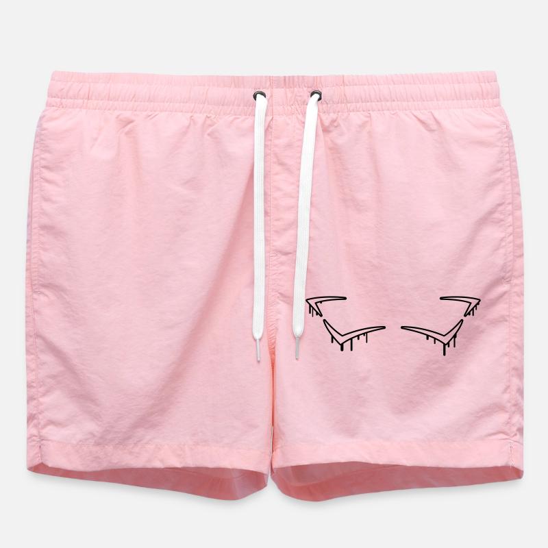 Graffiti Frame - Badeshorts - Pink