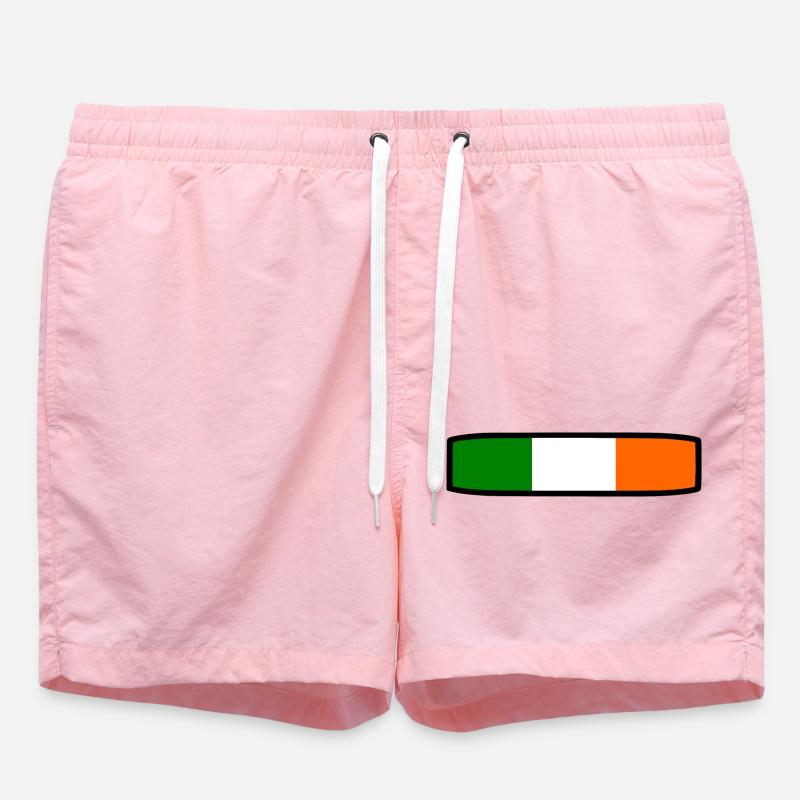 Drapeau de l'Irlande - Short de bain - rose