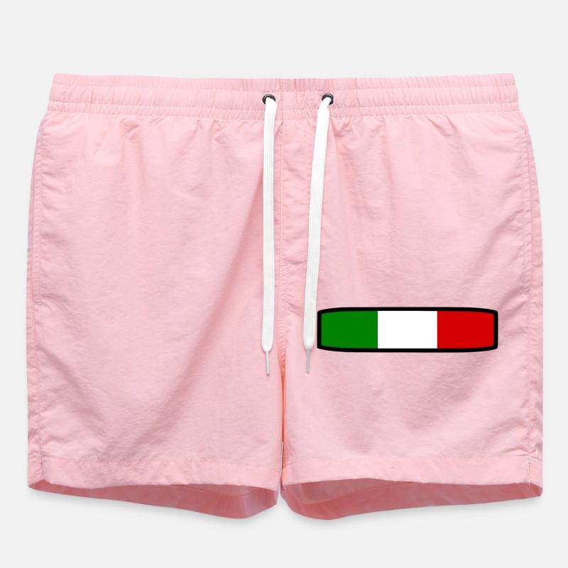 Drapeau Italie - Short de bain - rose