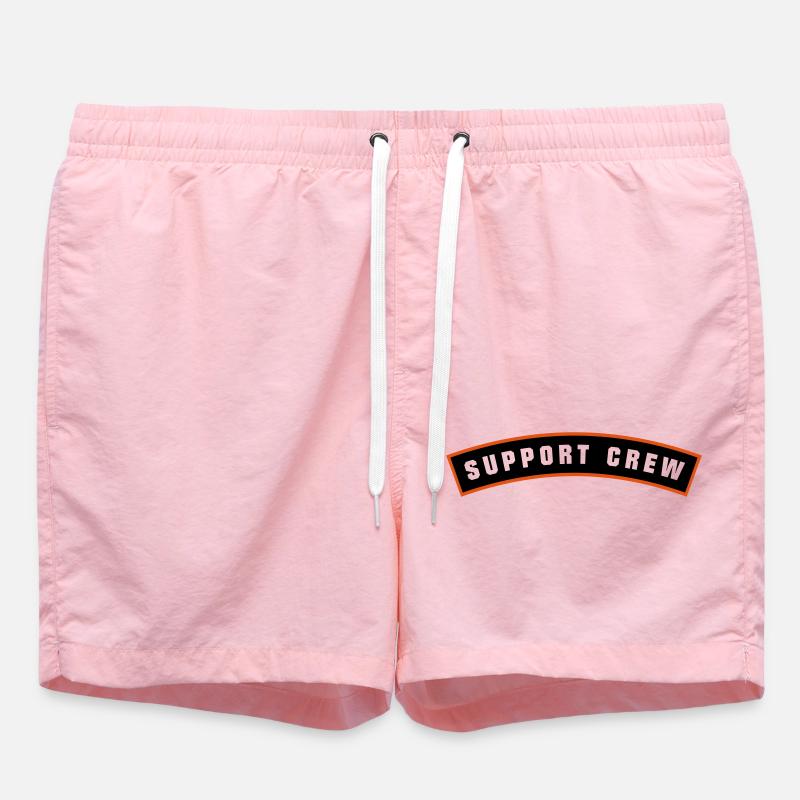 SUPPORT CREW Patch - Short de bain - rose
