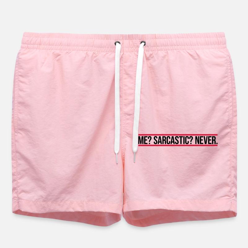 moi sarcastique ne cite jamais - Short de bain - rose