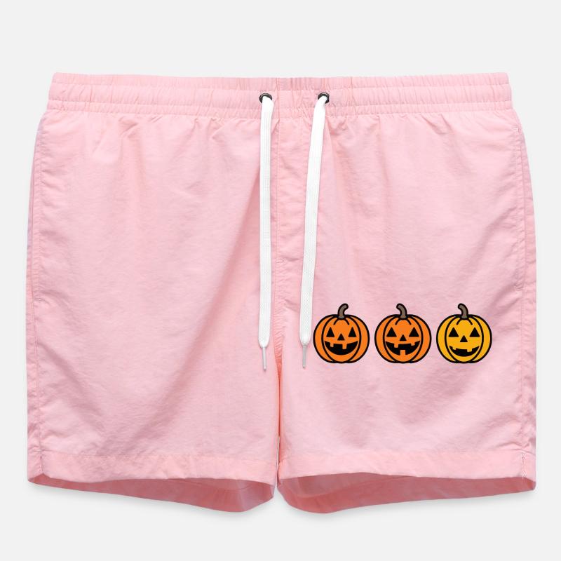 Citrouille Halloween Mignon - Short de bain - rose