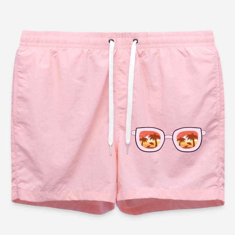 lunettes de soleil - Short de bain - rose