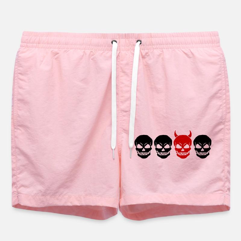 DIFFERENT SKULL2 -2C - Badeshorts - Pink