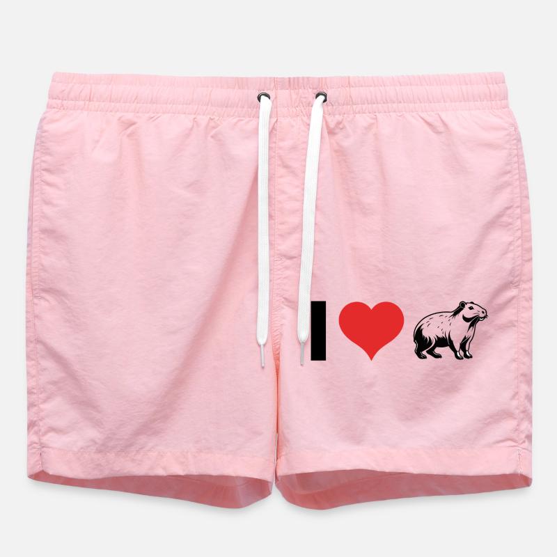 J’adore Capybara - Pet Design - Short de bain - rose