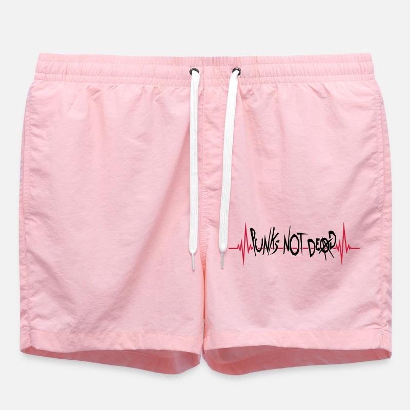 punks pas mort citation - Short de bain - rose