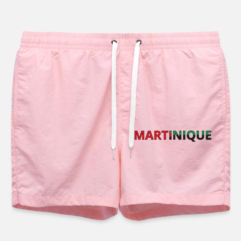 Drapeau Martinique - Short de bain - rose