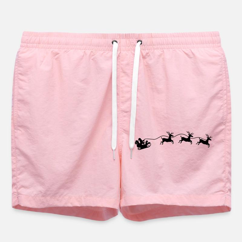 Traîneau du Père Noël - Short de bain - rose