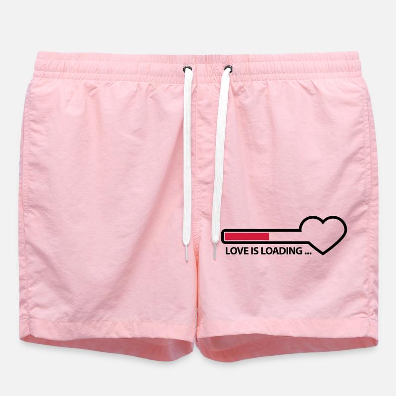 love_is_loading_2c - Swim Trunks - pink