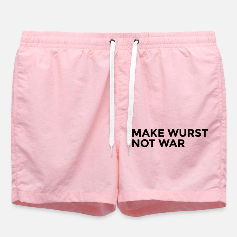 make wurst not war - Swim Trunks - pink