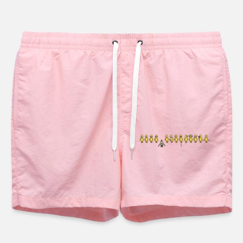 Oiseaux chauves-souris - Short de bain - rose