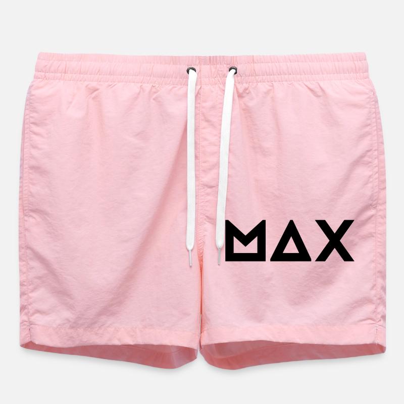 Prénom Max - Short de bain - rose