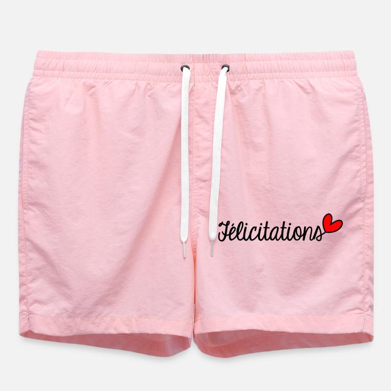 FELICITATIONS. BRAVO. NAISSANCE. ANNIVERSAIRE. BAC - Short de bain - rose