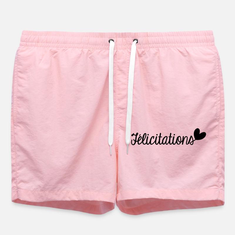 FELICITATIONS. BRAVO. NAISSANCE. ANNIVERSAIRE. BAC - Short de bain - rose
