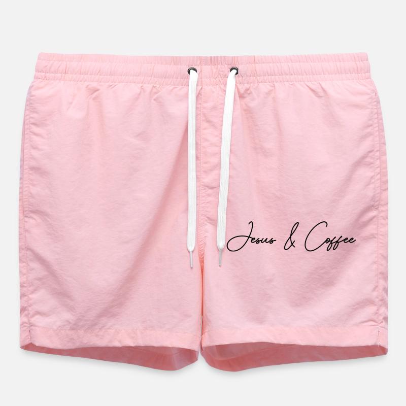 Coffee Jesus - Swim Trunks - pink